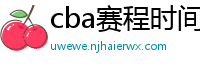 cba赛程时间表